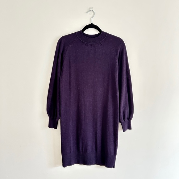 Club Monaco Madisson Purple Long Sleeve Sweater Dress Size XS - Picture 1 of 11